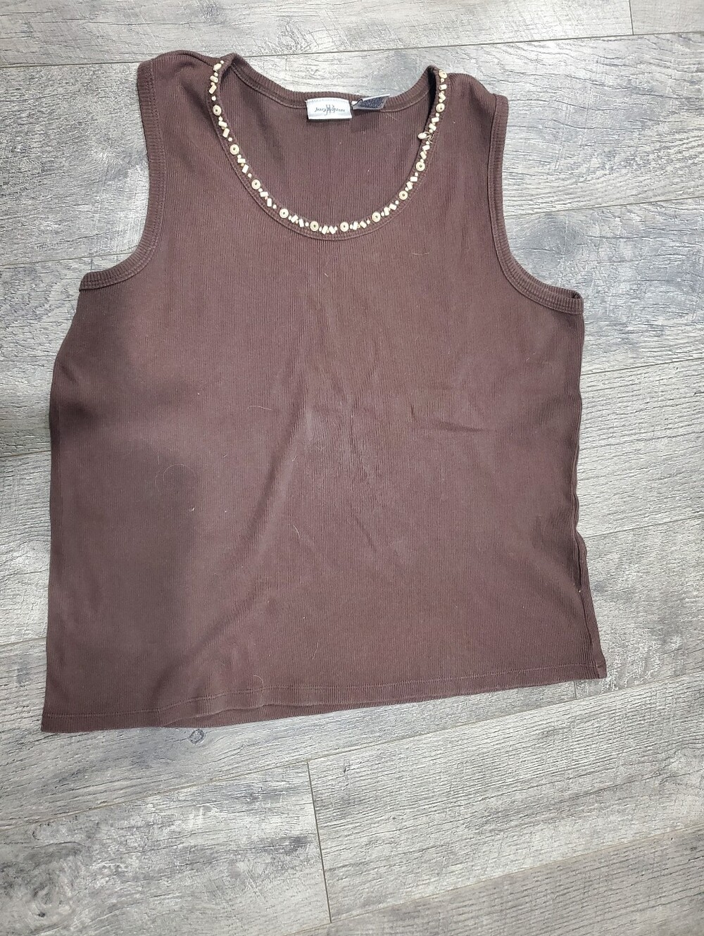 Jenny Buchanan Brown Tank Top